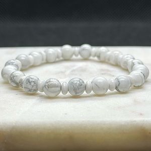 White Howlite Crystal Bracelet